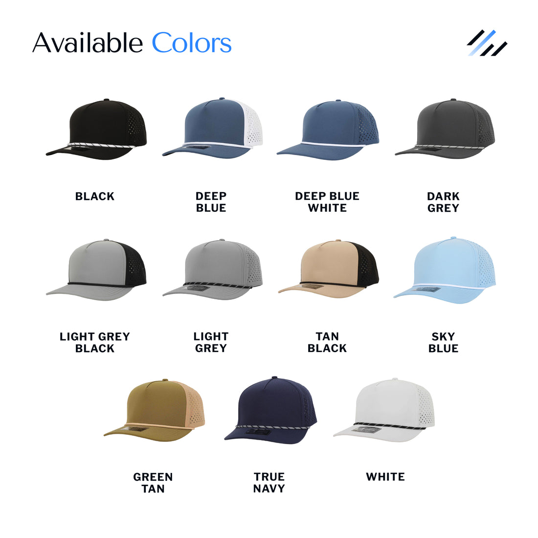 Custom Boat 5 Panel Rope Performance Snapback Hat - 1010 Hats